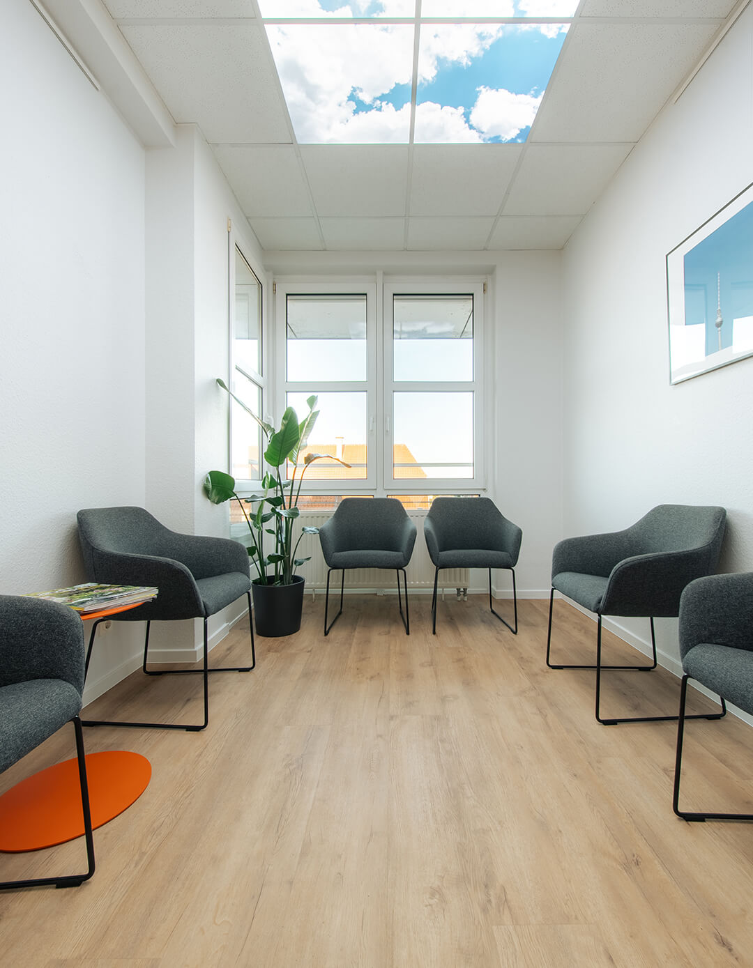 Wartezimmer in der Praxis am Herrenteich